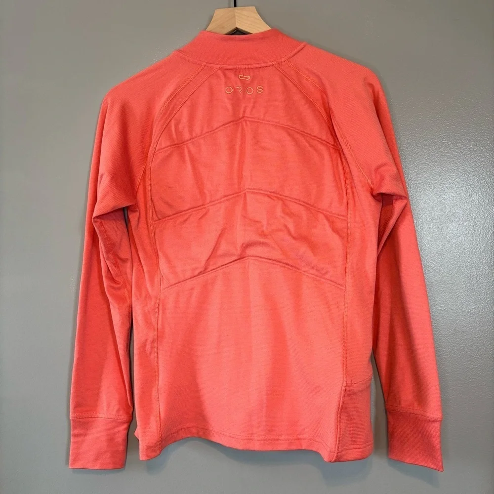 Oros Medium Women’s Quarter Zip Solarcore Insulated Hiking Pullover Coral